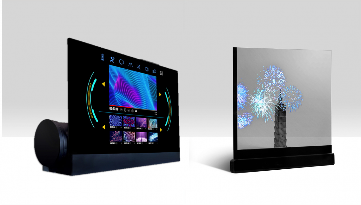 可卷式、折迭性、高透明